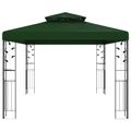 vidaXL Altánok 3,97 x 2,96 x 2,68 m Zelená Polyester a oceľ