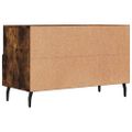 vidaXL TV skrinka dymový dub 80x36x50 cm spracované drevo