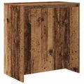 vidaXL Servírovacia skriňa 3 ks Staré drevo 70 x 41 x 75 cm