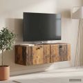 vidaXL Nástenná TV skrinka 98 x 31 x 30 cm Staré drevo