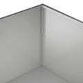 vidaXL Záhradný kvetináč 2 ks Strieborná 100 x 100 x 40 cm