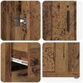 vidaXL Servírovacia skriňa Staré drevo 100 x 33 x 59,5 cm