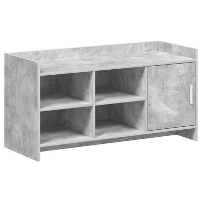 vidaXL Skriňa na topánky s úložiskom Betónovo sivá 100 x 39,5 x 51 cm