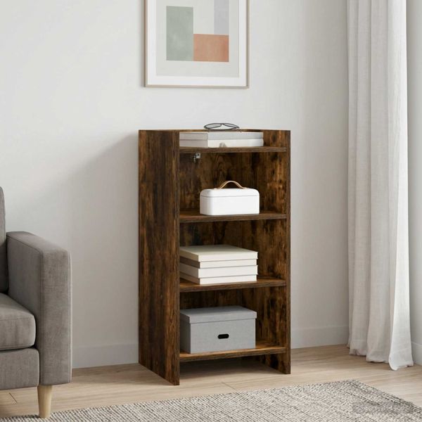 vidaXL Servírovacia skriňa Dymový dub 40 x 36 x 80 cm Kompozitné drevo