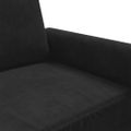 vidaXL Kreslo čierne 60 cm zamat