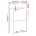 vidaXL Botník hnedý dub 60x34x112 cm kompozitné drevo
