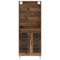 vidaXL Highboard 2 ks Staré drevo 69,5 x 34 x 180 cm