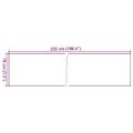 vidaXL Balkónové zásteny 10 ks biele 255x19 cm polyratan
