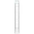 vidaXL Oblúkový gabionový kôš 150x30x200/220 cm pozinkované železo