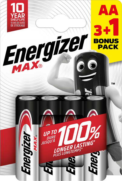 Energizer Max AA alkalické batérie 4ks (3+1) E303328800