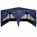 vidaXL Párty stan Modrá 400 x 400 x 266 cm Polyetylén