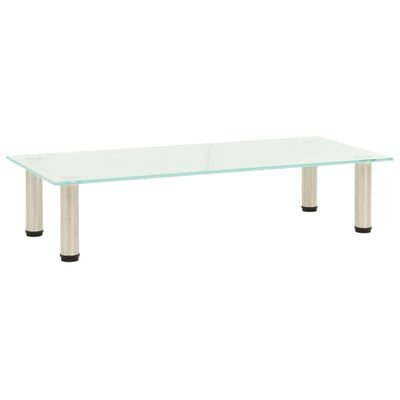 vidaXL TV stolík, matný 80x35x17 cm, tvrdené sklo