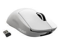 Myš - optická - 5 tlačidiel - bezdrôtová - 2,4 GHz - prijímač USB Logitech LIGHTSPEED - biela