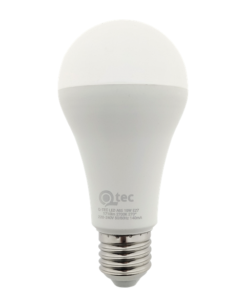 LED žiarovka Qtec 19W A65 E27 2700K