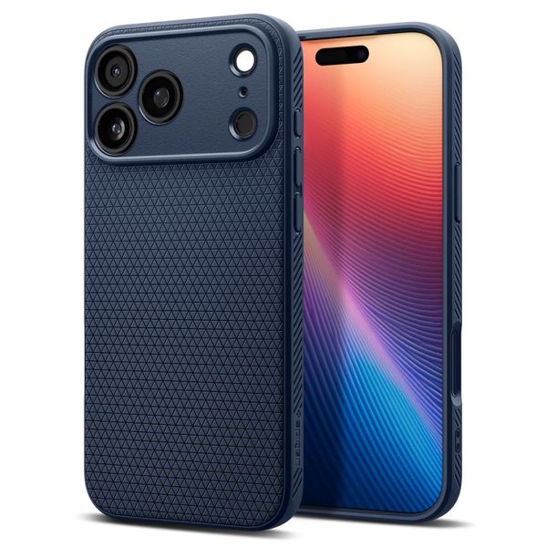 Obal Spigen Liquid Air pre iPhone 17 Pro Max námornícka modrá