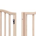 vidaXL Brána pre psa s dverami skladacia 15panely 750cm topoľové drevo