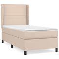 vidaXL Boxspring posteľ s matracom kapučínová 90x190 cm umelá koža