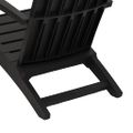 vidaXL Záhradné stoličky Adirondack 2 ks čierne polyratan
