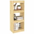 vidaXL Knižnica/deliaca stena 40x30x103,5 cm, borovicový masív