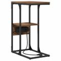 vidaXL Nočný stolík Dymová dub 41,5 x 26 x 60,5 cm Kompozitné drevo