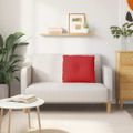 vidaXL Poduška na chrbát Červená 60 x 19 x 50 cm látka