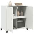 vidaXL Komoda biela 68x39x72 cm oceľ