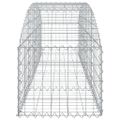 vidaXL Oblúkový gabionový kôš 200x50x40/60 cm pozinkované železo