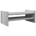 vidaXL Stojan na monitor sivý sonoma 50x27x20 cm kompozitné drevo