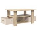 vidaXL Konferenčný stolík Sonoma dub 77 x 55 x 42 cm Kompozitné drevo