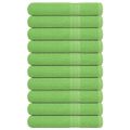 vidaXL Saunové osušky FROGN 10 ks jablkovo zelené 80x200 cm 360 g/m²