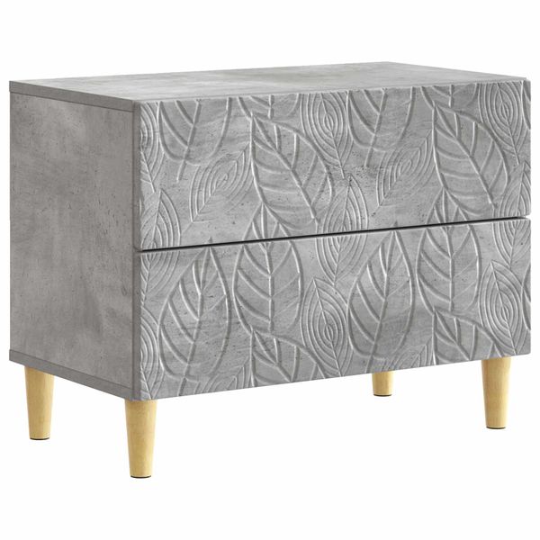 vidaXL Nočný stolík Betónovo sivá 62 x 34,5 x 48 cm Kompozitné drevo