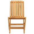 vidaXL Skladacie stoličky 6 ks 47x47x89 cm Masívne teakové drevo
