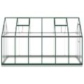 vidaXL Skleník so základovým rámom zelený 334x169x202 cm hliník