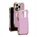 Kruhové Glam Mag puzdro pre iPhone 14 Pro 6,1" fialové