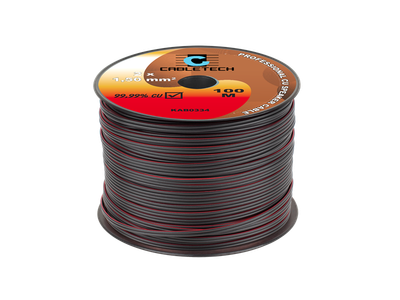 Kábel dvojlinka Cabletech KAB0334 2x 1,5 mm čierna CU