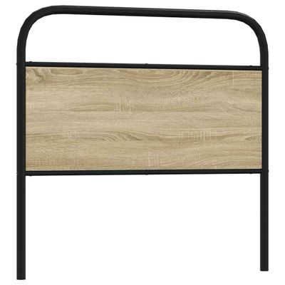 vidaXL Náhradné čelo postele, dub sonoma 100 cm, oceľ a kompozitné drevo