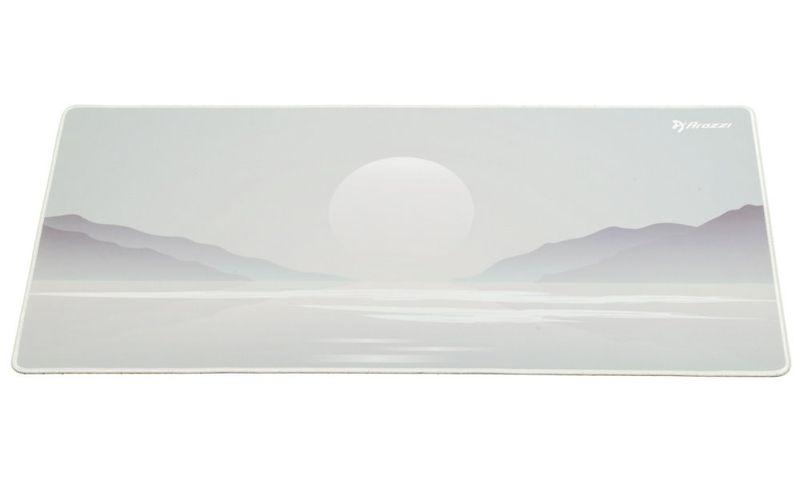 AROZZI ZONA Mousepad XL Frozen Lake/ XL podložka na stůl/ 900x420x4 mm/ voděodolná Podložka pod myš, 900×420×4mm, mikrovlákno, protiskluzová guma, vodeodolná, šedá