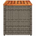 vidaXL Záhradné príručné stolíky 2 ks sivé 55x34x37 cm polyratan masív