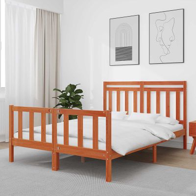 vidaXL Rám postele 2 pcs Včelí hnedý 205,5 x 145,5 x 100 cm