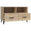 vidaXL TV skrinka dub sonoma 80x36x50 cm spracované drevo