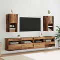 vidaXL Nástenné TV skrinky 2 ks Staré drevo Kompozitné drevo