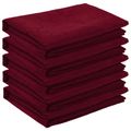vidaXL Uterák na stôl 5 ks Obdĺžnikový Víno červené 110 x 160 cm