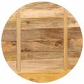 vidaXL Stolová doska Ø 70x1,5 cm okrúhla masívny surový mangovník