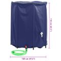 vidaXL Nádrž na vodu s kohútikom skladacia 1250 L PVC