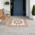 vidaXL Mosaikové dlaždice s kvetinovým vzorom Viacfarebný 120 x 120 cm