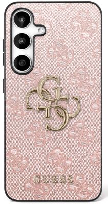 Puzdro Guess pre Samsung Galaxy S25 FE HC PU LEATHER 4G METAL LOGO ružové