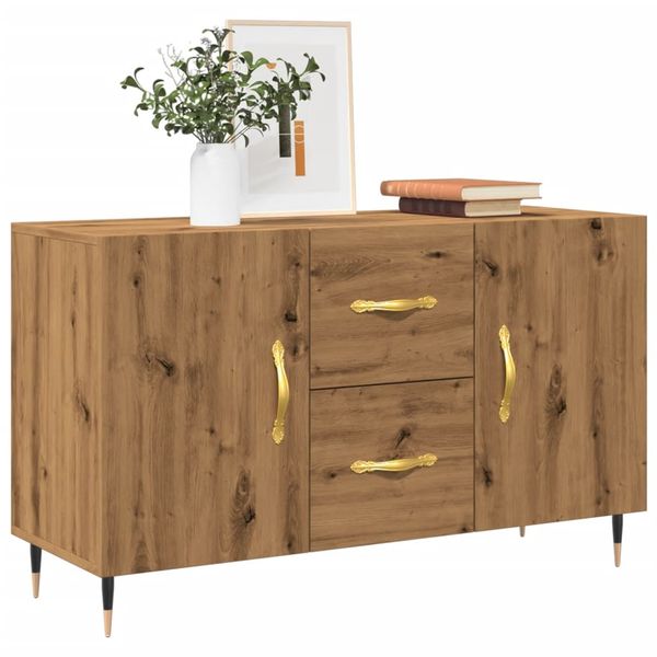 vidaXL Komoda, dub artisan 100x36x60 cm, kompozitné drevo