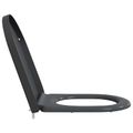 vidaXL WC sedadlo Antracit 49 x 36 x 4 cm Duroplast