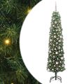 vidaXL Umelý vianočný stromček Zelená 180 cm PVC, oceľ a plast