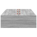 vidaXL Rám postele s úložným prostorem Sivý Sonoma 90 x 200 cm